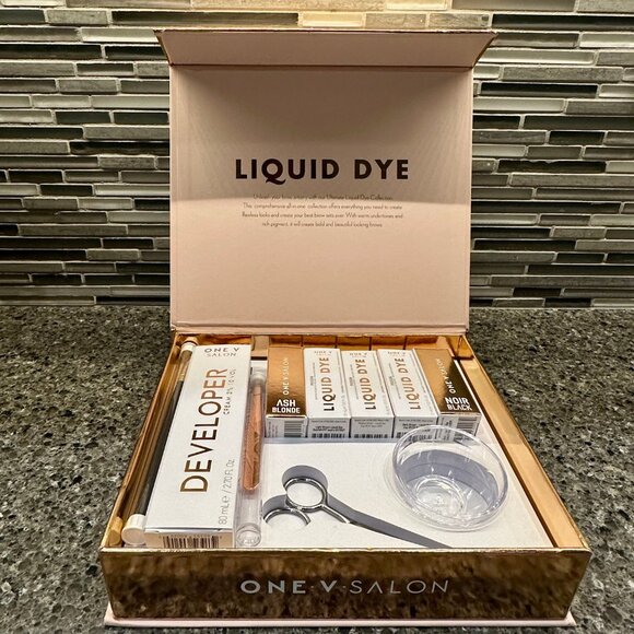 👑 One V Salon Professional Brow Liquid Dye Kit // 5 Colors - Picture 2 of 7